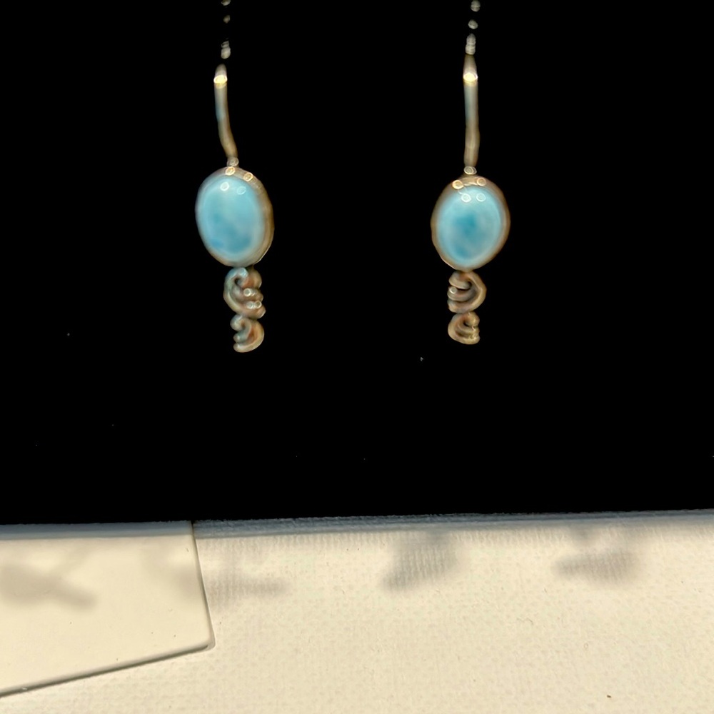 Silpada Vintage Jewelry new Larimar and sterling silver earrings